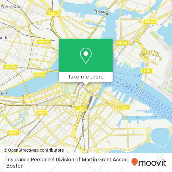 Insurance Personnel Division of Martin Grant Assoc map