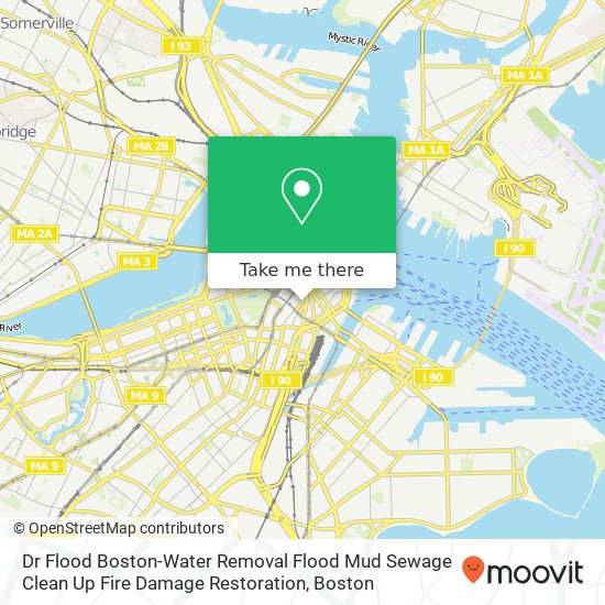 Dr Flood Boston-Water Removal Flood Mud Sewage Clean Up Fire Damage Restoration map