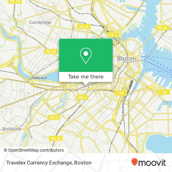 Mapa de Travelex Currency Exchange