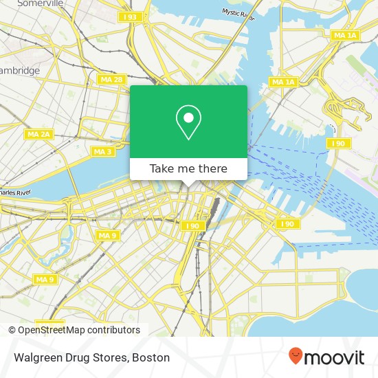 Mapa de Walgreen Drug Stores