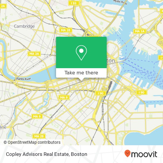 Copley Advisors Real Estate map