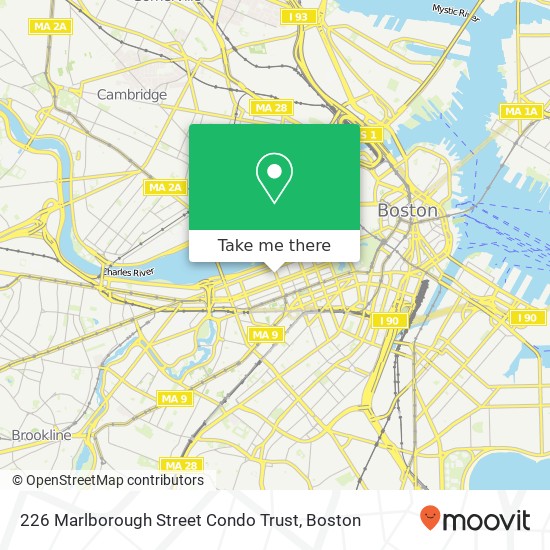 226 Marlborough Street Condo Trust map