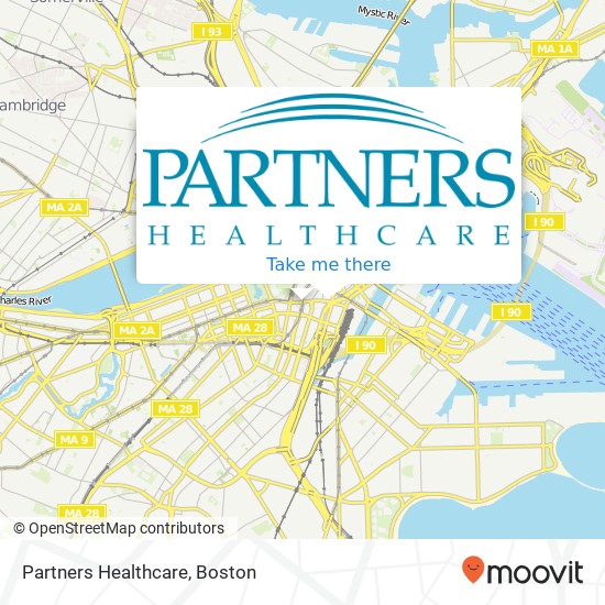 Partners Healthcare map