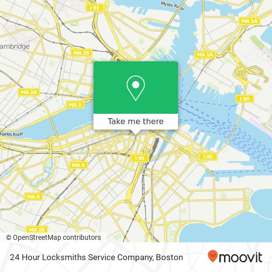 Mapa de 24 Hour Locksmiths Service Company