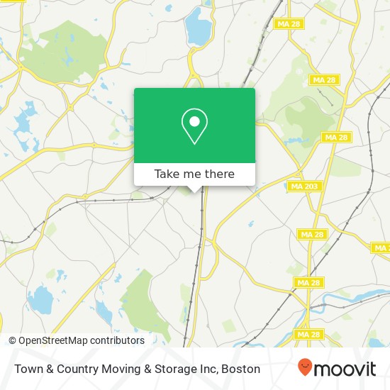 Town & Country Moving & Storage Inc map