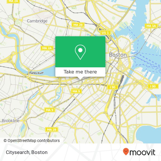 Mapa de Citysearch