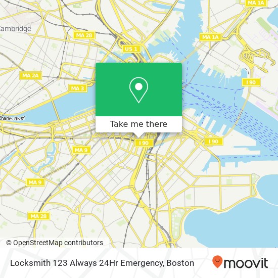 Mapa de Locksmith 123 Always 24Hr Emergency