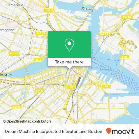 Mapa de Dream Machine Incorporated Elevator Line