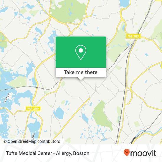 Mapa de Tufts Medical Center - Allergy