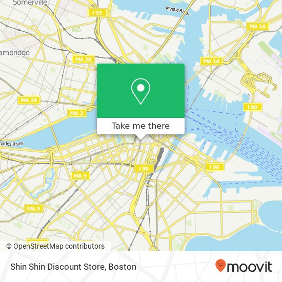 Mapa de Shin Shin Discount Store