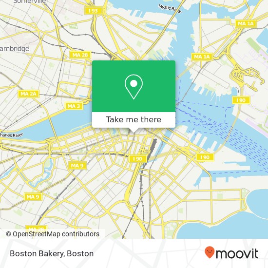 Mapa de Boston Bakery