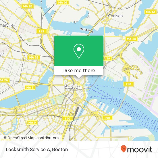 Locksmith Service A map