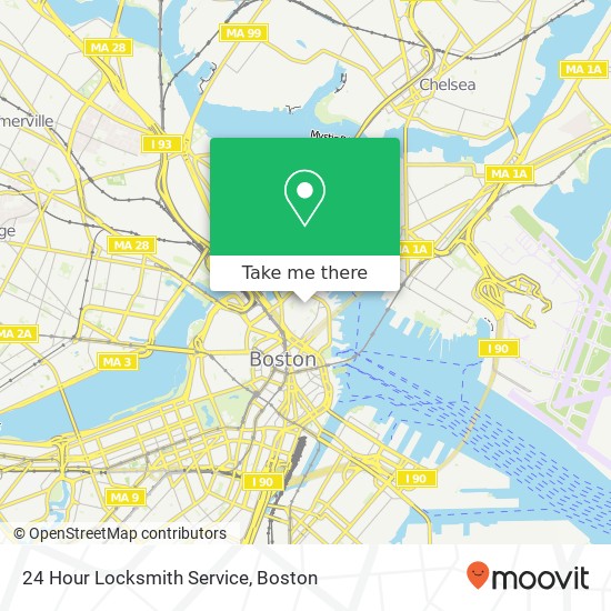 Mapa de 24 Hour Locksmith Service