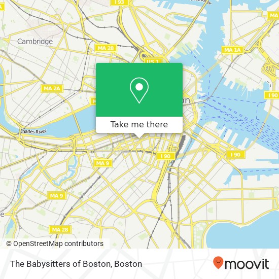 The Babysitters of Boston map