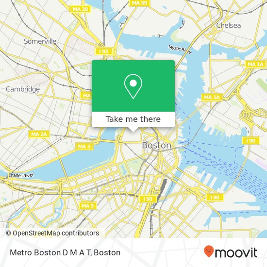 Metro Boston D M A T map