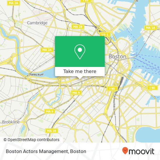 Mapa de Boston Actors Management