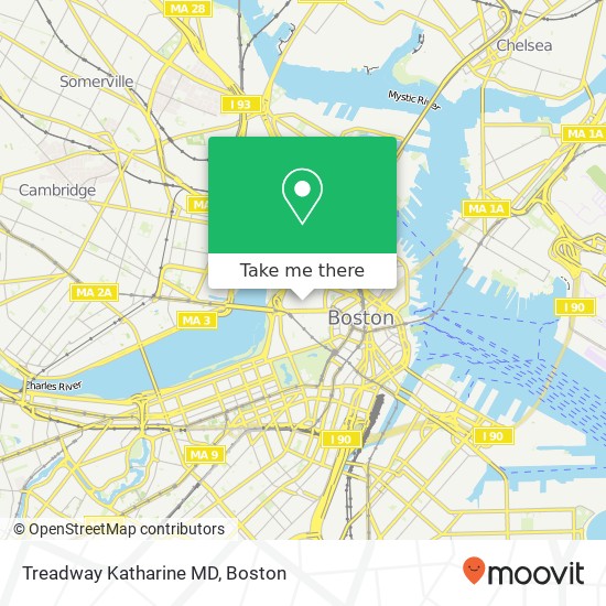 Treadway Katharine MD map