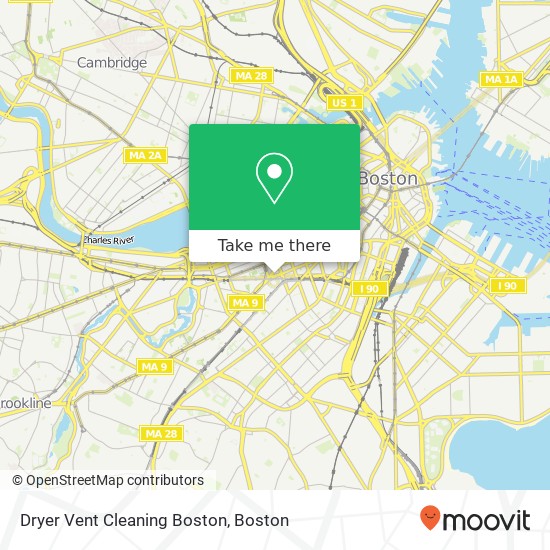 Mapa de Dryer Vent Cleaning Boston
