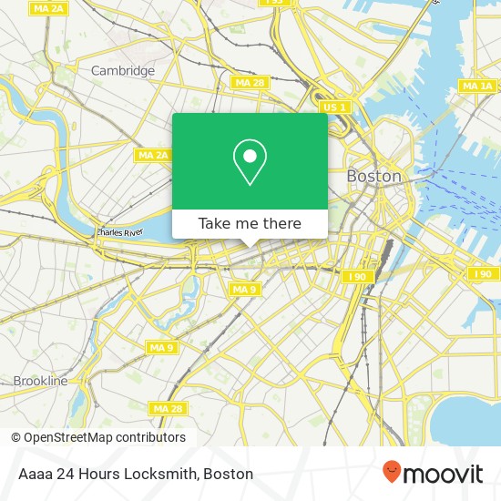 Aaaa 24 Hours Locksmith map