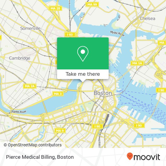 Pierce Medical Billing map