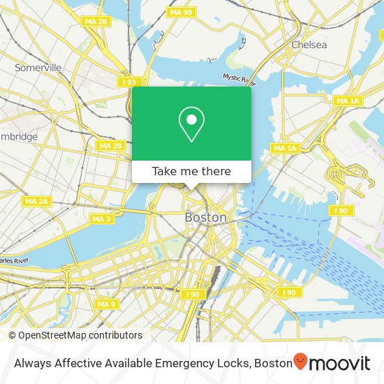 Mapa de Always Affective Available Emergency Locks