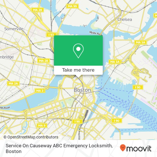 Mapa de Service On Causeway ABC Emergency Locksmith