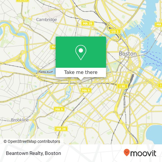 Beantown Realty map