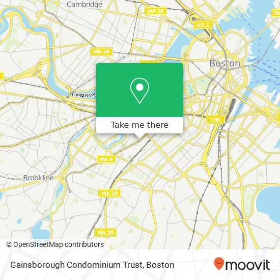 Mapa de Gainsborough Condominium Trust