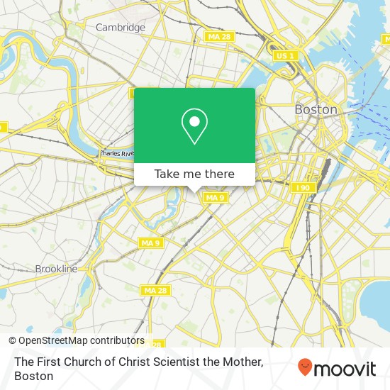 Mapa de The First Church of Christ Scientist the Mother