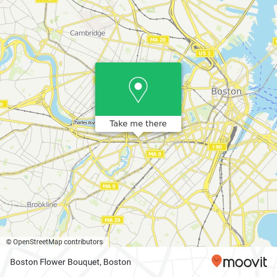 Boston Flower Bouquet map