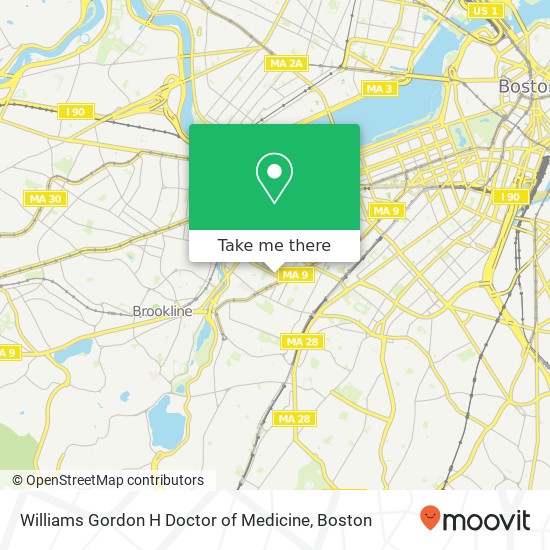 Williams Gordon H Doctor of Medicine map