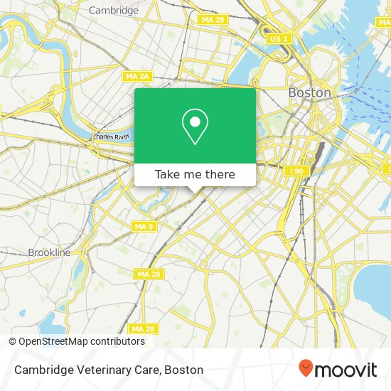 Cambridge Veterinary Care map