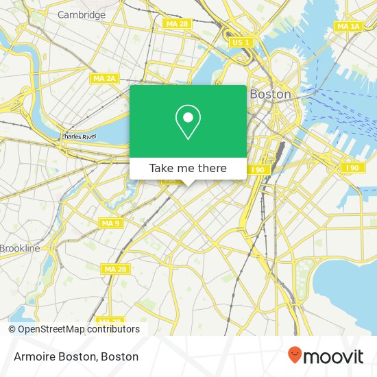 Mapa de Armoire Boston