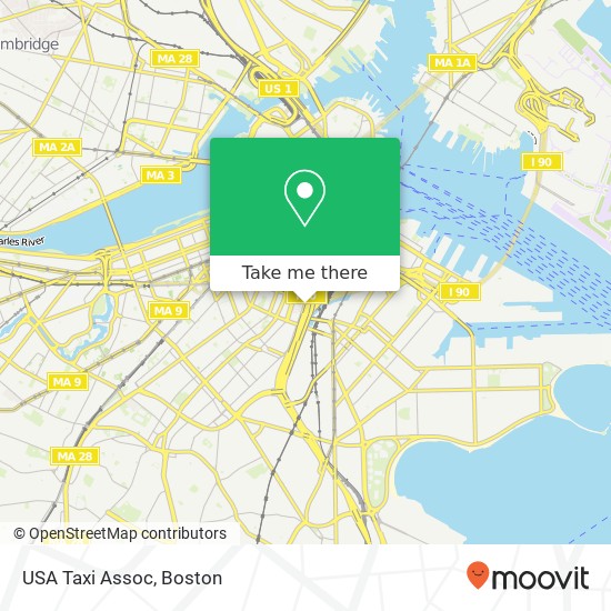 USA Taxi Assoc map