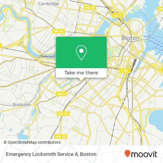 Emergency Locksmith Service A map