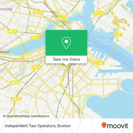 Independent Taxi Operators map