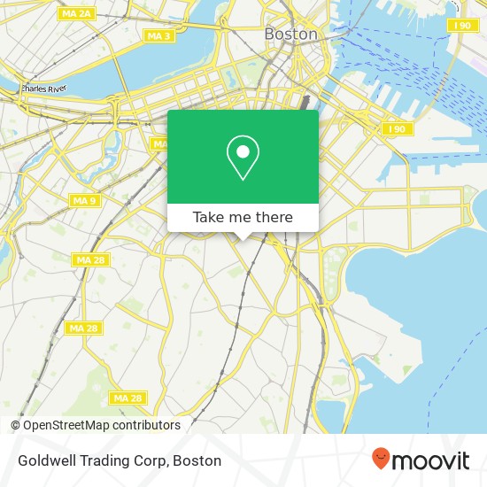 Goldwell Trading Corp map