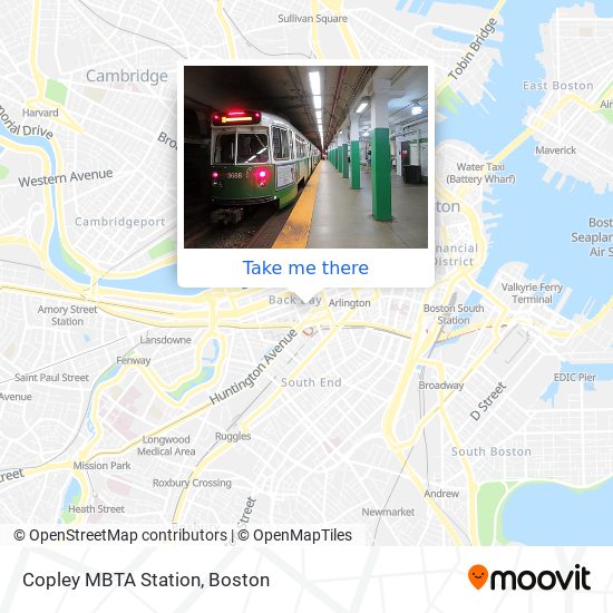 How to get to Copley MBTA Station in Boston by Bus, Subway or Train?