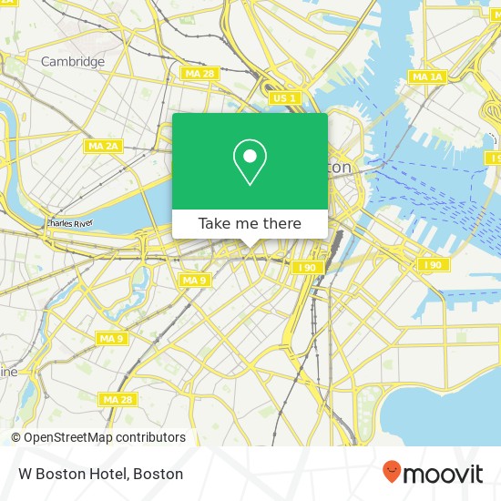 Mapa de W Boston Hotel