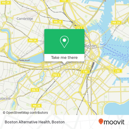 Mapa de Boston Alternative Health