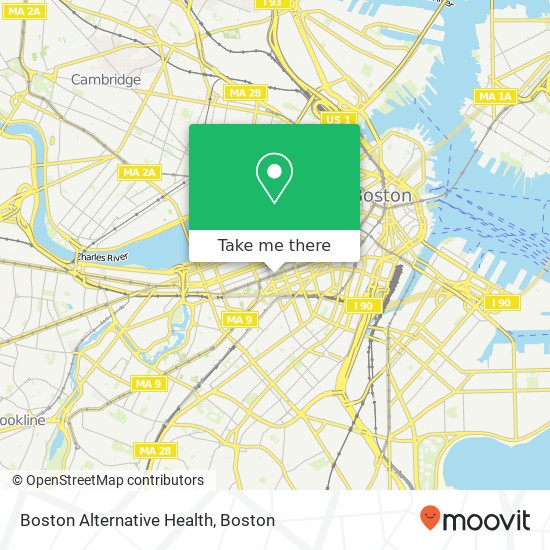 Boston Alternative Health map