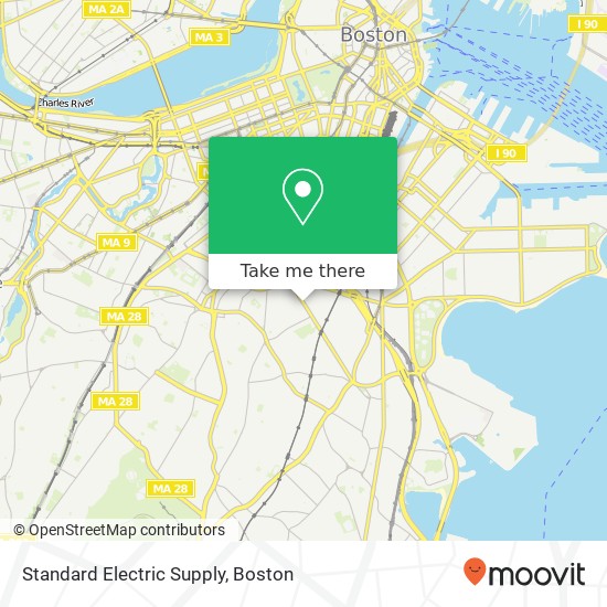 Mapa de Standard Electric Supply