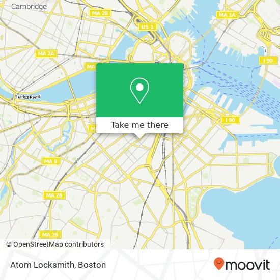 Atom Locksmith map