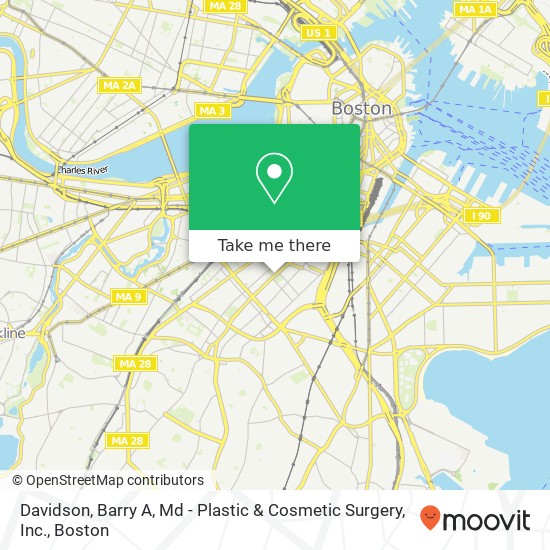 Mapa de Davidson, Barry A, Md - Plastic & Cosmetic Surgery, Inc.