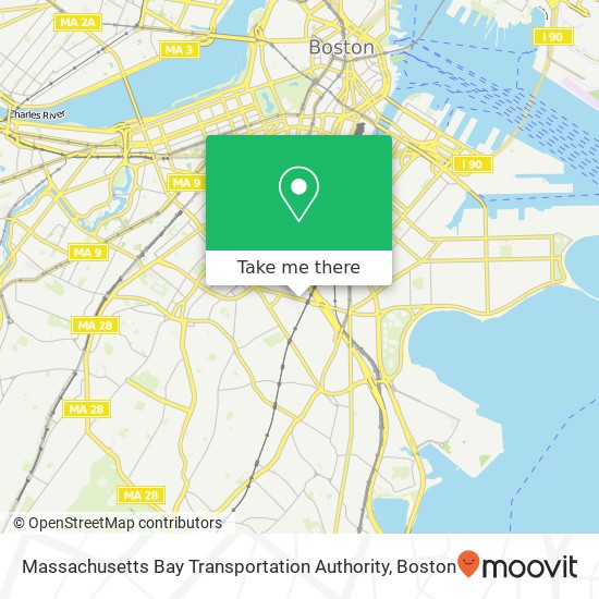 Massachusetts Bay Transportation Authority map