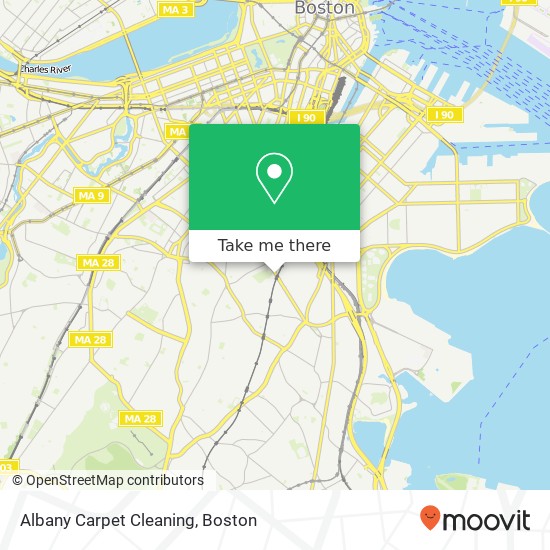 Albany Carpet Cleaning map