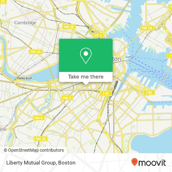 Liberty Mutual Group map