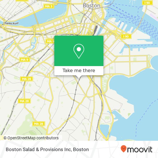 Boston Salad & Provisions Inc map