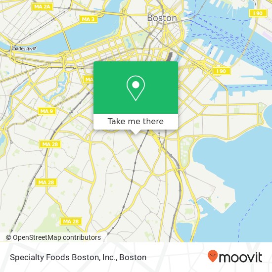 Mapa de Specialty Foods Boston, Inc.