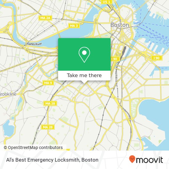 Mapa de Al's Best Emergency Locksmith